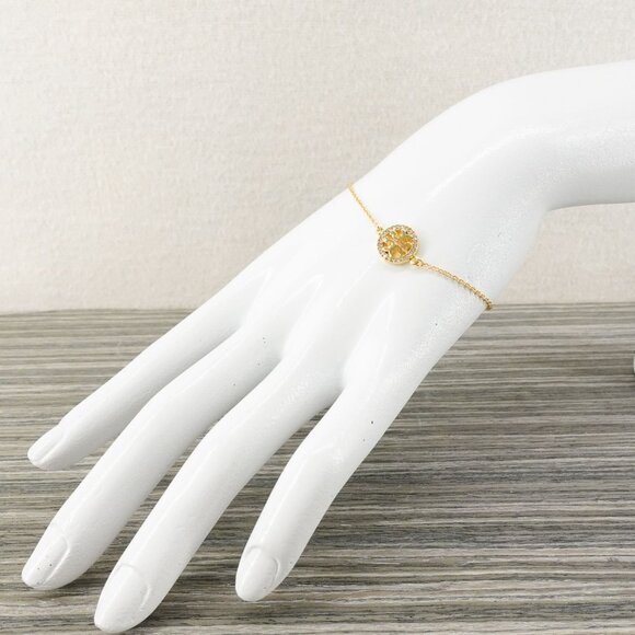 Tory Burch Miller Pave Chain Bracelet Gold OS - Picture 6 of 10